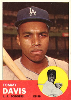 1963 Topps Baseball Cards      310     Tommy Davis